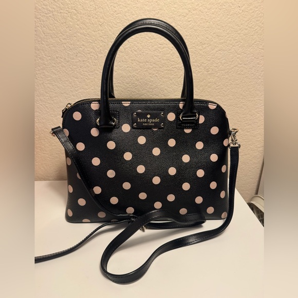 Kate Spade WKRU3844 Small Rachelle Wellesley Polka Dot Satchel Bag New with tag - Picture 7 of 12